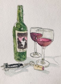 Wine Bottle Watercoler